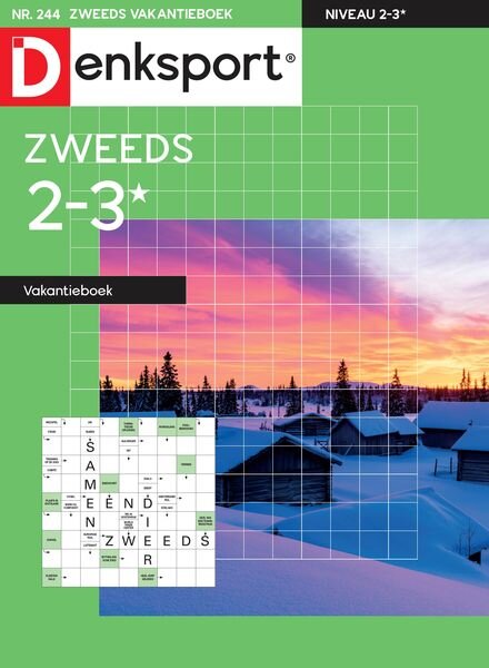 Denksport Zweeds 2-3 vakantieboek – 22 December 2023 Cover