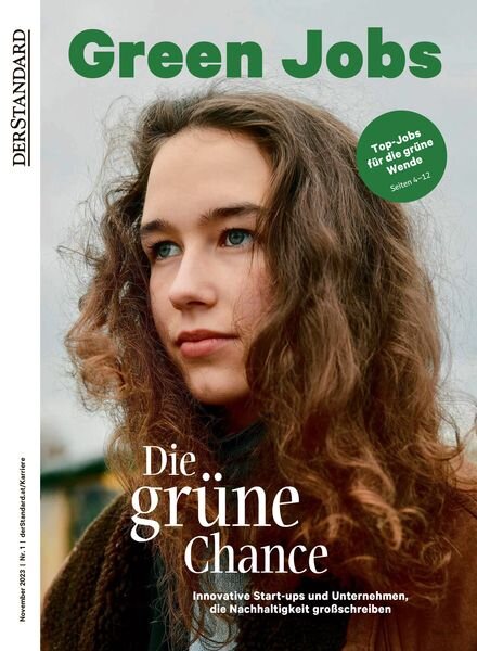 Der Standard Green Jobs – November 2023 Cover