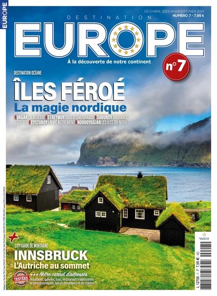 Destination Europe – Decembre 2023 – Janvier-Fevrier 2024 Cover
