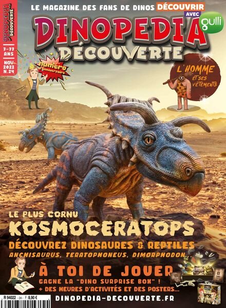 Dinopedia Decouverte – Novembre 2023 Cover