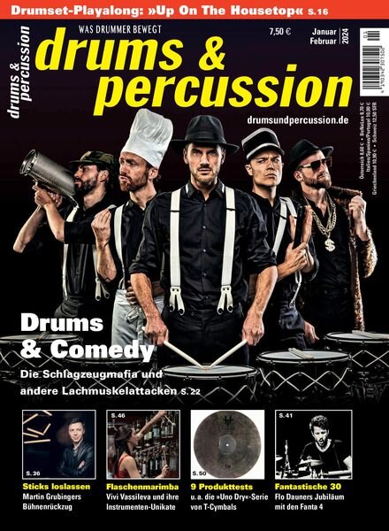 Drums & Percussion – Januar 2024 Cover