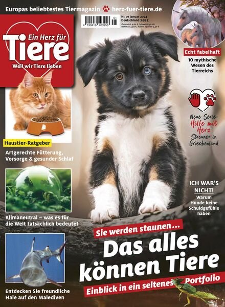 Ein Herz fur Tiere – Januar 2024 Cover