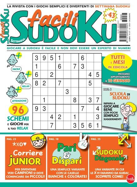 Facili Sudoku – Dicembre 2023 Cover