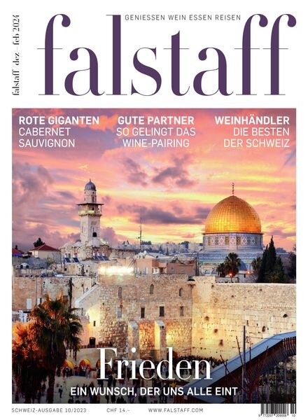 Falstaff Magazin Schweiz – Dezember 2023 – Februar 2024 Cover