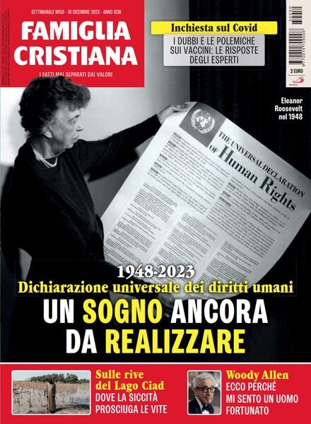 Famiglia Cristiana – 10 Dicembre 2023 Cover