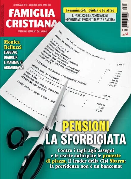 Famiglia Cristiana – 3 Dicembre 2023 Cover