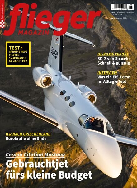 Fliegermagazin – Januar 2024 Cover