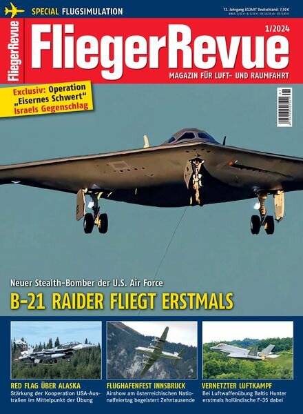 FliegerRevue – Januar 2024 Cover