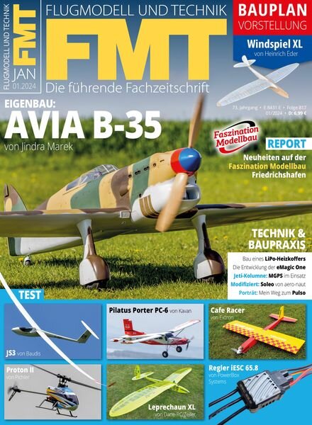 FMT Flugmodell und Technik – Januar 2024 Cover