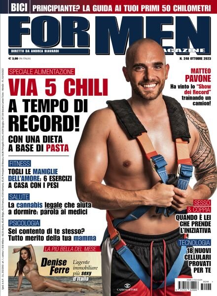 For Men Magazine – Ottobre 2023 Cover