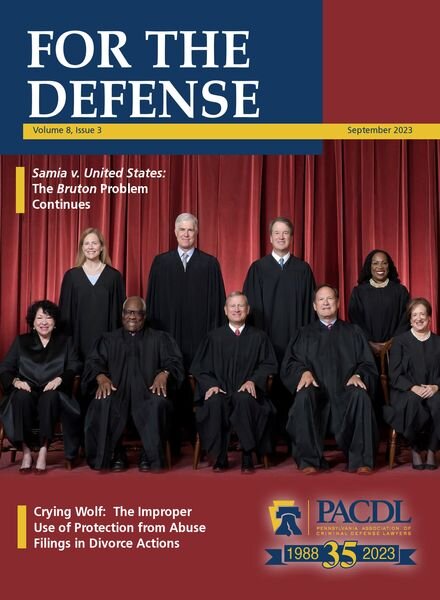 For the Defense – September 2023 Cover