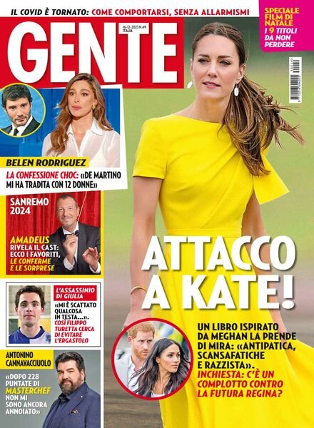 Gente Italia – 16 Dicembre 2023 Cover
