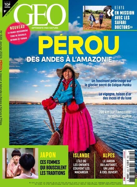 Geo France – Janvier 2024 Cover