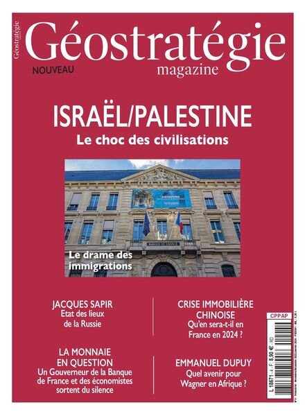 Geostrategie Magazine – Novembre 2023 – Janvier 2024 Cover