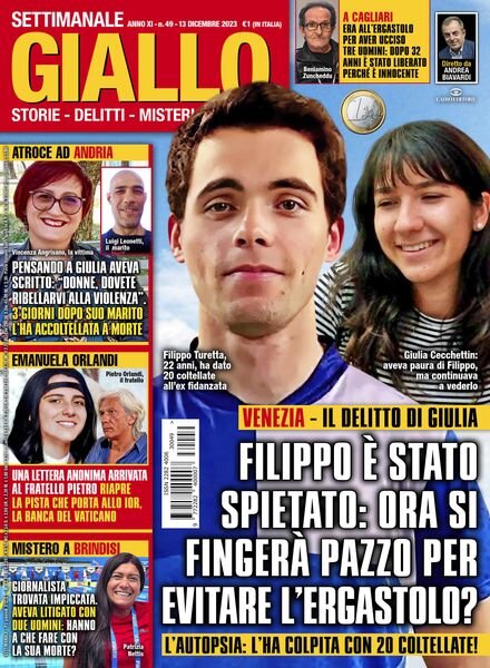Giallo – 13 Dicembre 2023 Cover