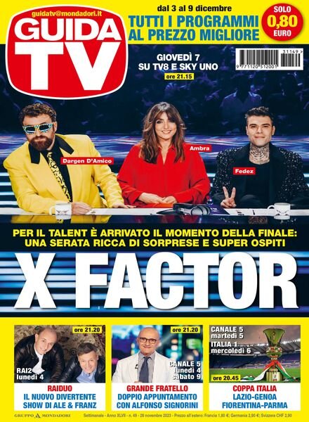 GuidaTV – 28 Novembre 2023 Cover