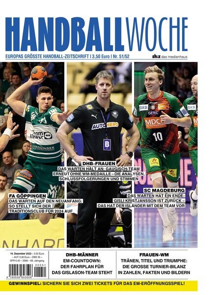 Handballwoche – 19 Dezember 2023 Cover