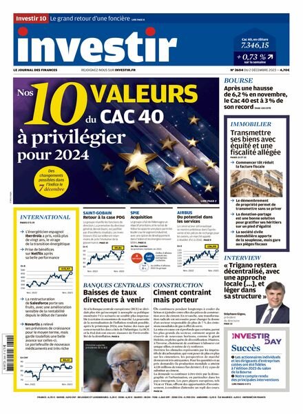 Investir – 2 Decembre 2023 Cover