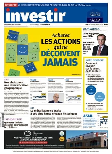 Investir – 9 Decembre 2023 Cover