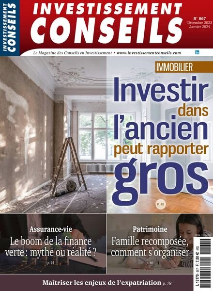 Investissement Conseils – Decembre 2023 – Janvier 2024 Cover