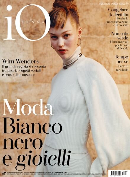 Io Donna del Corriere della Sera – 9 Dicembre 2023 Cover