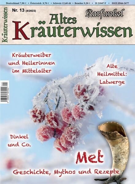 Karfunkel Altes Krauterwissen – N 13 2023 Cover