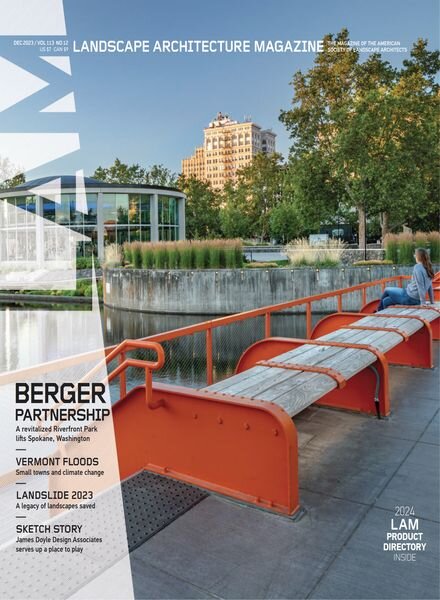 Landscape Architecture Magazine USA – December 2023 Cover