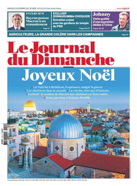 Le Journal du dimanche – 24 Decembre 2023 Cover