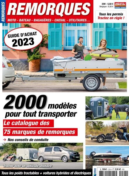 Le Monde du Plein-Air – Hors-Serie Remorques – N 25 2023 Cover