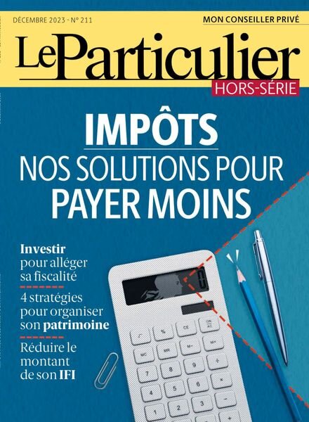 Le Particulier – Hors-Serie – Decembre 2023 Cover