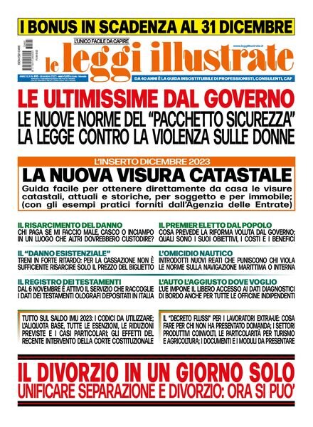 Leggi Illustrate – Dicembre 2023 Cover