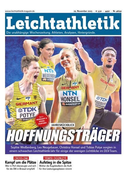 Leichtathletik – 29 November 2023 Cover