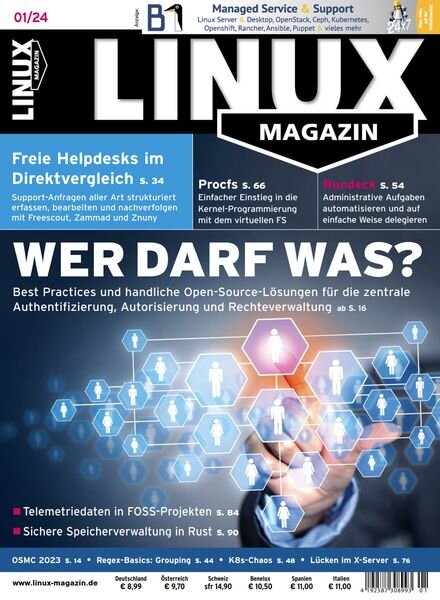 Linux-Magazin – Januar 2024 Cover