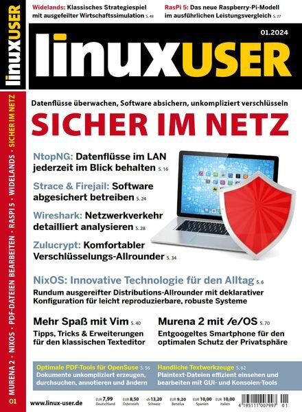 Linux User – Januar 2024 Cover