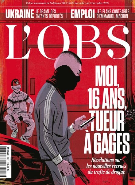 L’Obs – 30 Novembre 2023 Cover
