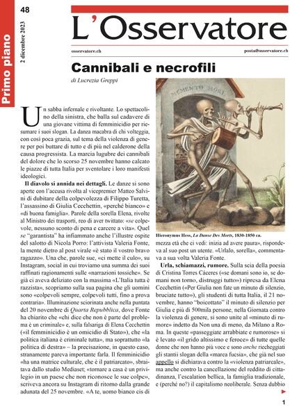 L’Osservatore – 2 Dicembre 2023 Cover