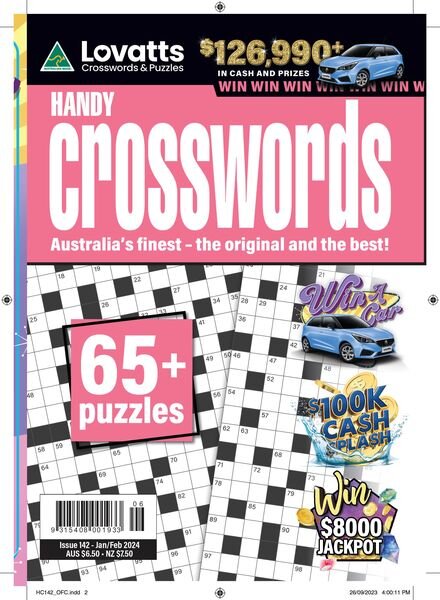 Lovatts Handy Crosswords – Issue 142 – December 2023 Cover