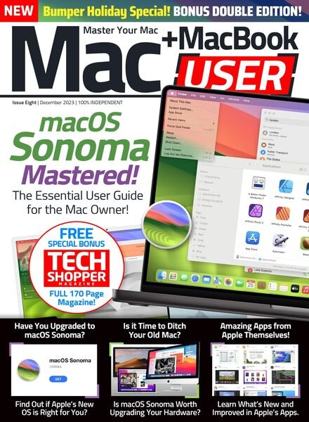 Mac + MacBook User – Issue 8 – December 2023 Cover