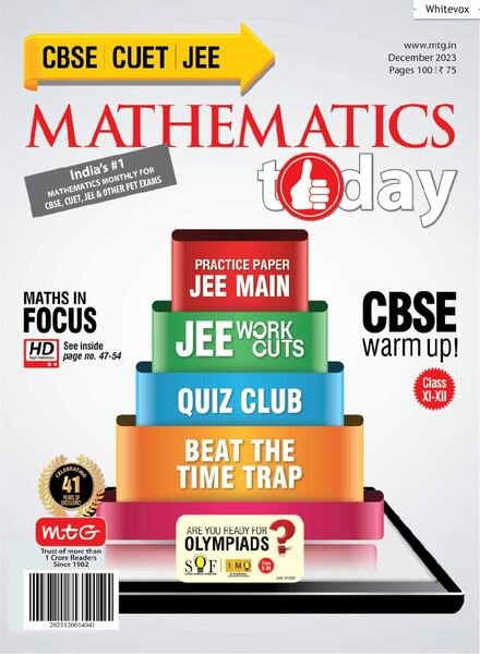 Mathematics Today – December 2023 Cover