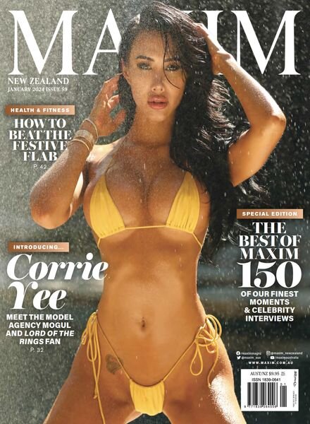 Maxim New Zealand – January 2024 Cover