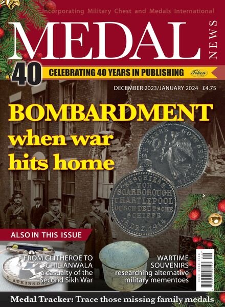 Medal News – December 2023 – January 2024 Cover