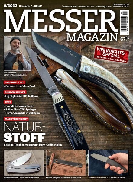 Messer Magazin – November-Dezember 2023 Cover