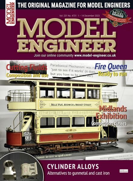 Model Engineer – Issue 4731 – 1 December 2023 Cover