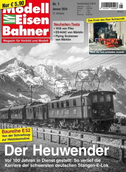 Modelleisenbahner – Januar 2024 Cover