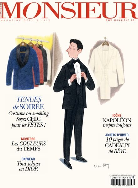 Monsieur – Decembre 2023 – Janvier 2024 Cover