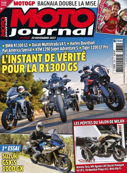 Moto Journal – 30 Novembre 2023 Cover