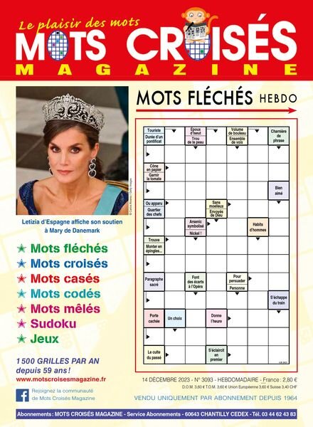 Mots Croises Magazine – 14 Decembre 2023 Cover