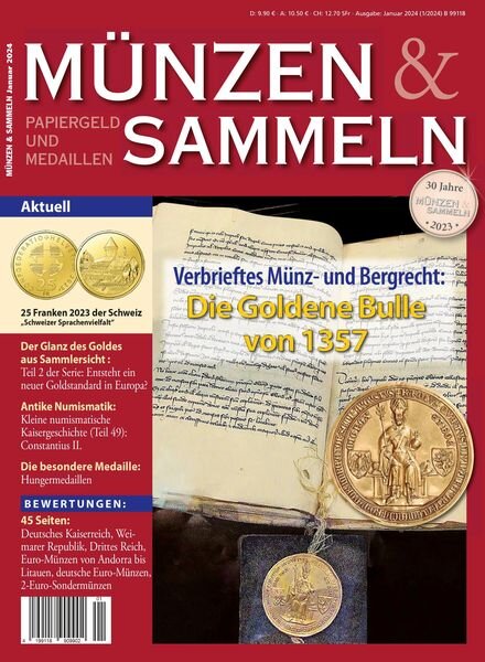 Munzen & Sammeln – Januar 2024 Cover