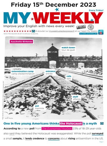 My Weekly fr – 15 Decembre 2023 Cover
