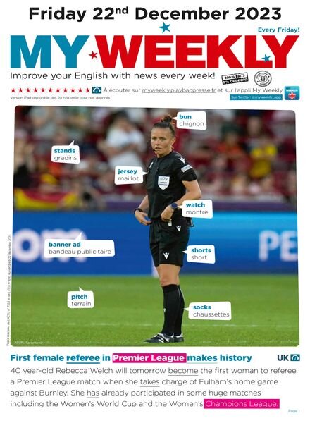 My Weekly fr – 22 Decembre 2023 Cover